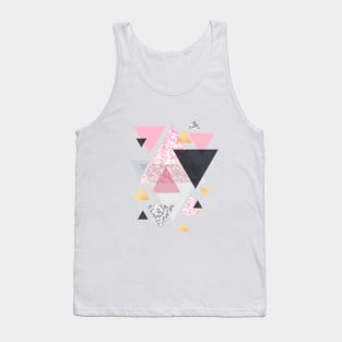 Multi Triangle - Rose Gold and Marble Tank Top